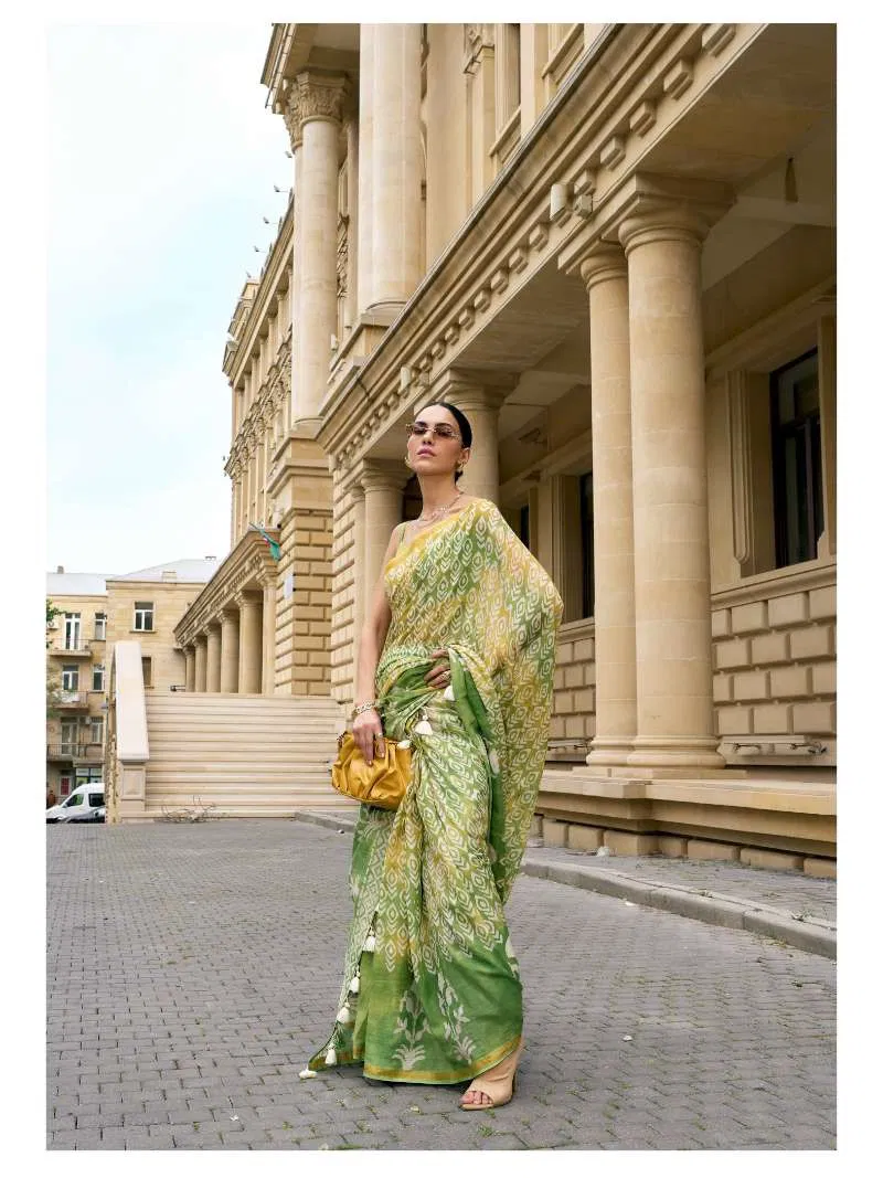 Viscose Mul Batik By Mono Poley Wholesale Fancy Saree Suppliers In India
